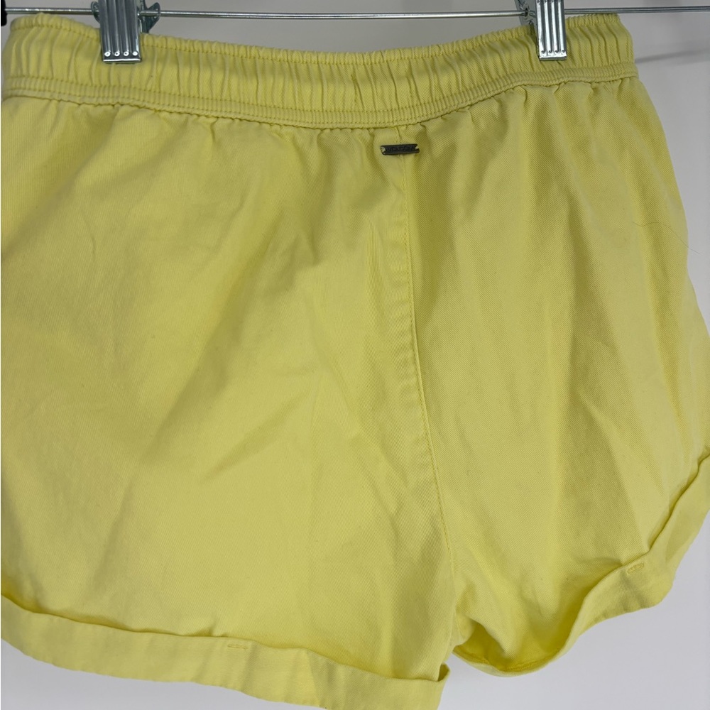 Volcom Women's Drawstring Bright Yellow Shorts - Picture 5 of 10